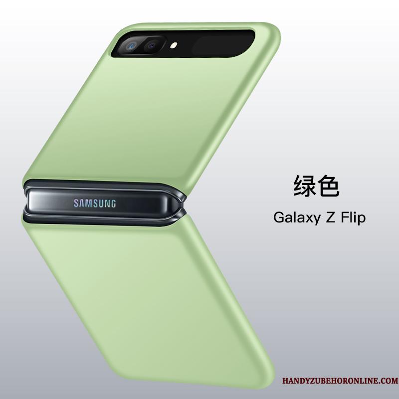 Samsung Z Flip Telefon Etui Anti-fald Stjerne Beskyttelse Silikone Grøn Gennemsigtig