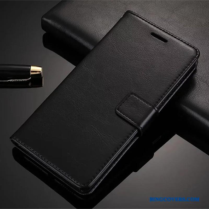 Sony Xperia E5 Etui Cover Sort Telefon Beskyttelse Lædertaske Mobiltelefon