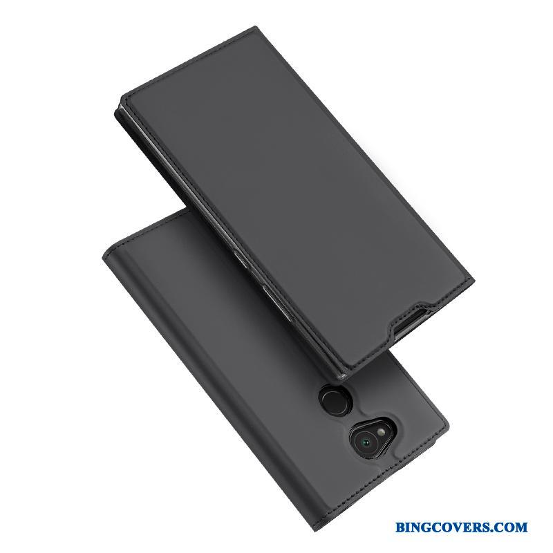 Sony Xperia L2 Etui Anti-fald Alt Inklusive Sort Kort Support Cover Beskyttelse