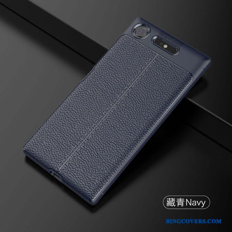 Sony Xperia Xz1 Blød Silikone Telefon Etui Beskyttelse Læder Af Personlighed Cover