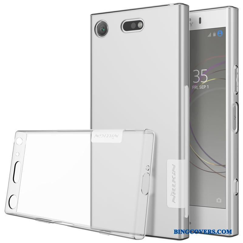 Sony Xperia Xz1 Compact Etui Alt Inklusive Blød Beskyttelse Telefon Gennemsigtig Cover