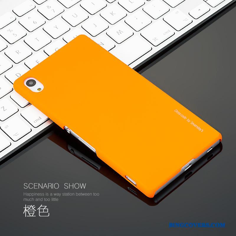 Sony Xperia Z3+ Cover Silkeblød Telefon Etui Simple Beskyttelse Orange Tynd