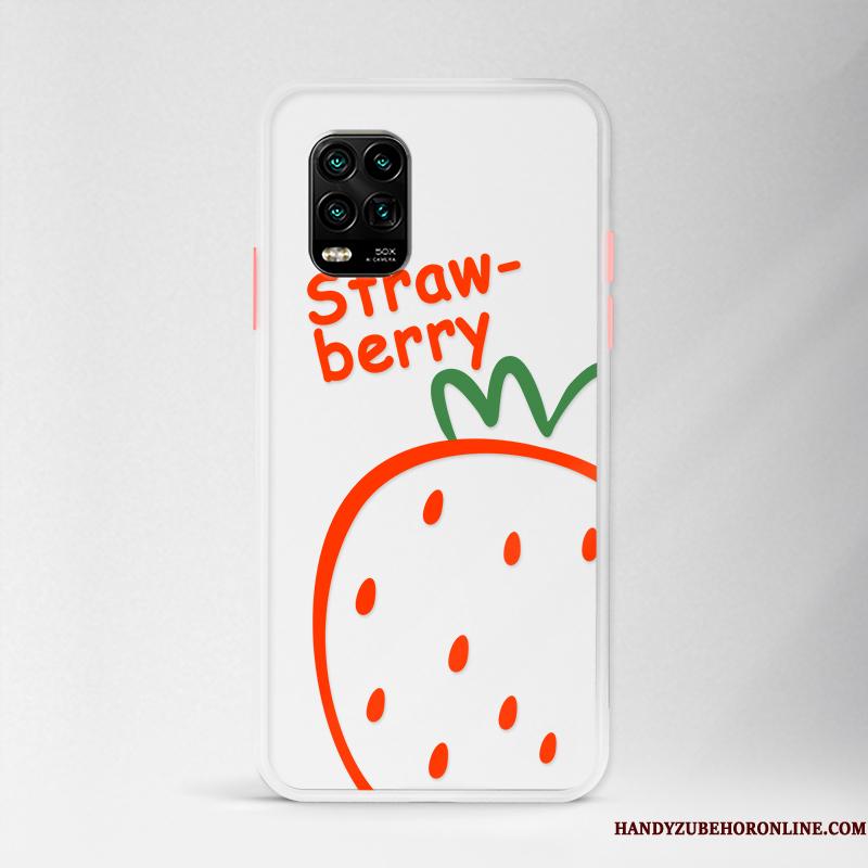 Xiaomi Mi 10 Lite Kreativ Cover Jordbær Ny Telefon Etui Beskyttelse Nubuck