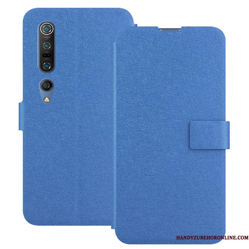 Xiaomi Mi 10 Pro Blød Kort Telefon Etui Knapper Beskyttelse Blå Cover