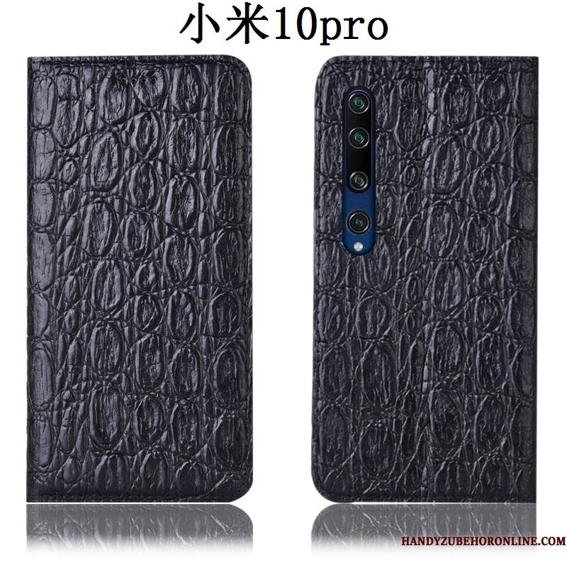 Xiaomi Mi 10 Pro Cover Telefon Etui Ungdom Alt Inklusive Folio Anti-fald Sort