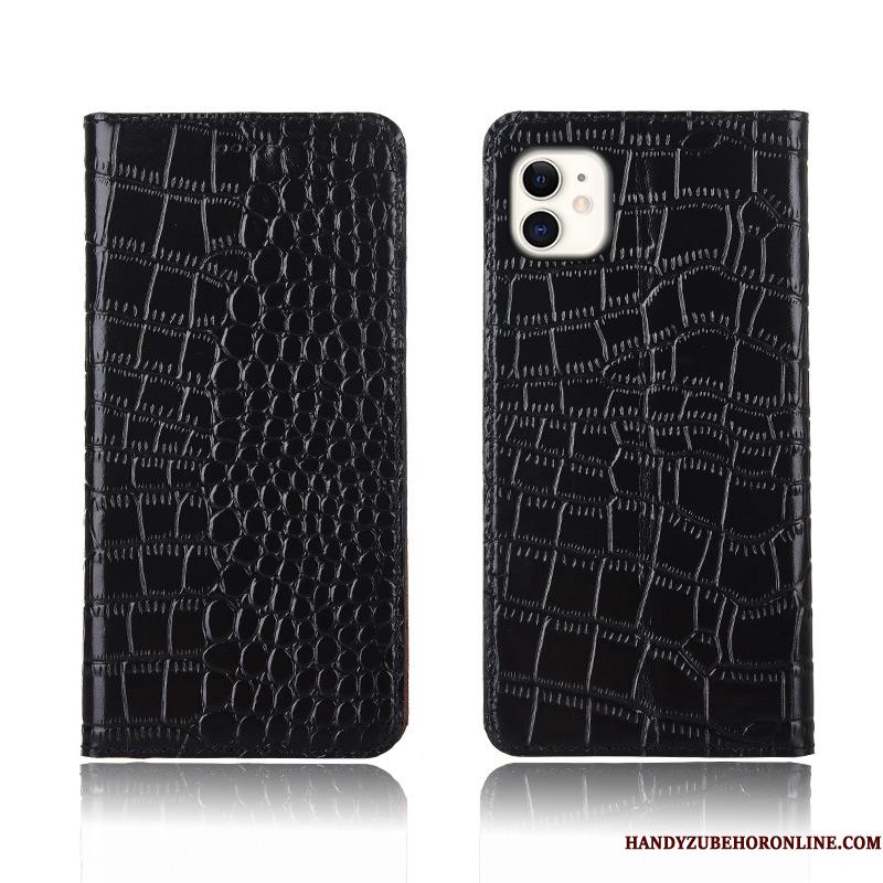 iPhone 11 Cover Telefon Etui Silikone Lædertaske Anti-fald Krokodille Beskyttelse