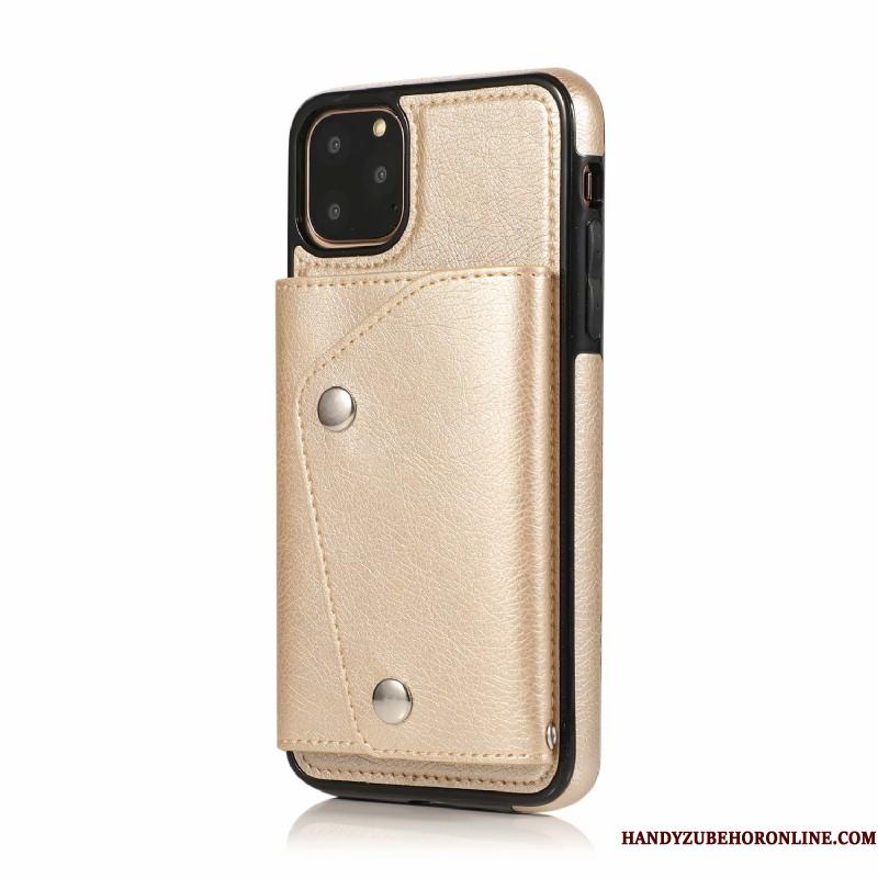iPhone 11 Pro Max Af Personlighed Hængende Ornamenter Alt Inklusive Anti-fald Korttaske Lædertaske Telefon Etui