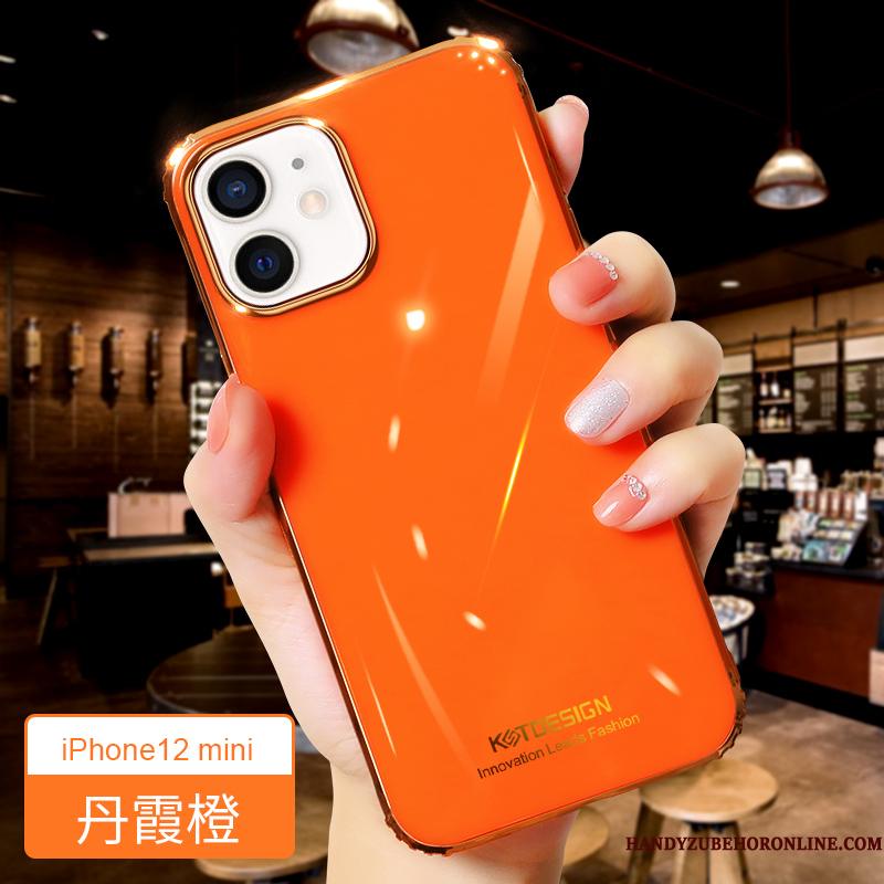 iPhone 12 Mini Orange Beskyttelse Tynd Telefon Etui Anti-fald Cover Af Personlighed