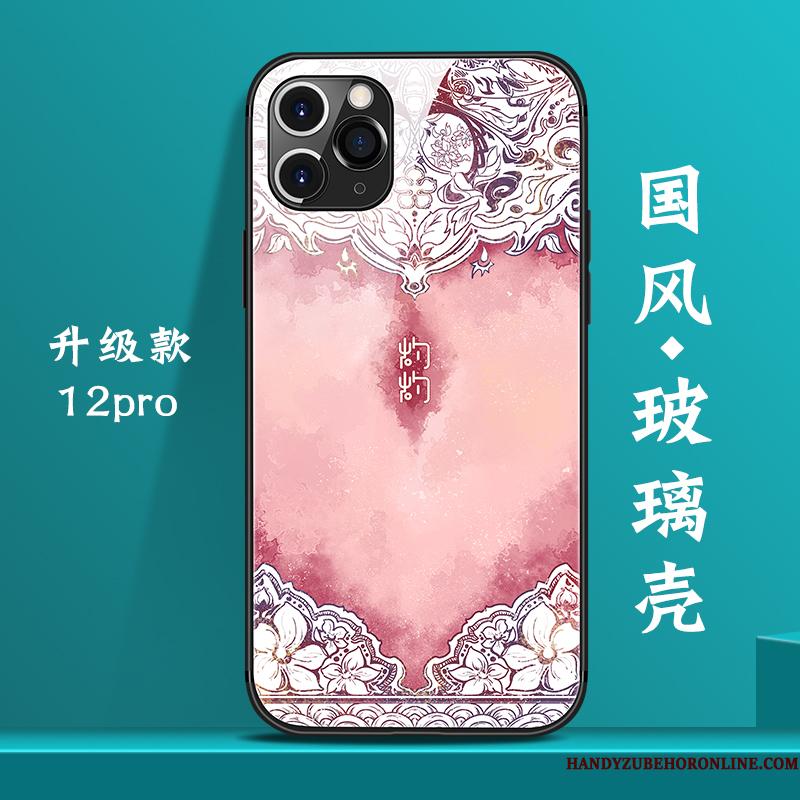 iPhone 12 Pro Etui Ny Lyserød Trend Net Red Trendy Kinesisk Stil Af Personlighed