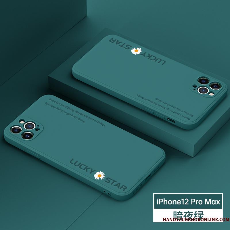 iPhone 12 Pro Max Cover Anti-fald Alt Inklusive Grøn Telefon Etui Beskyttelse Silikone