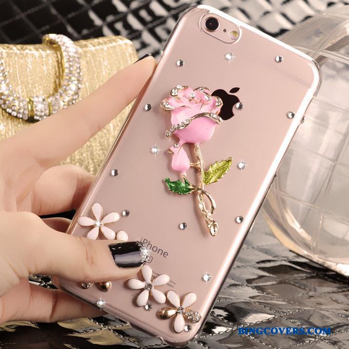 iPhone 4/4s Beskyttelse Lyserød Trend Strass Cover Ny Etui