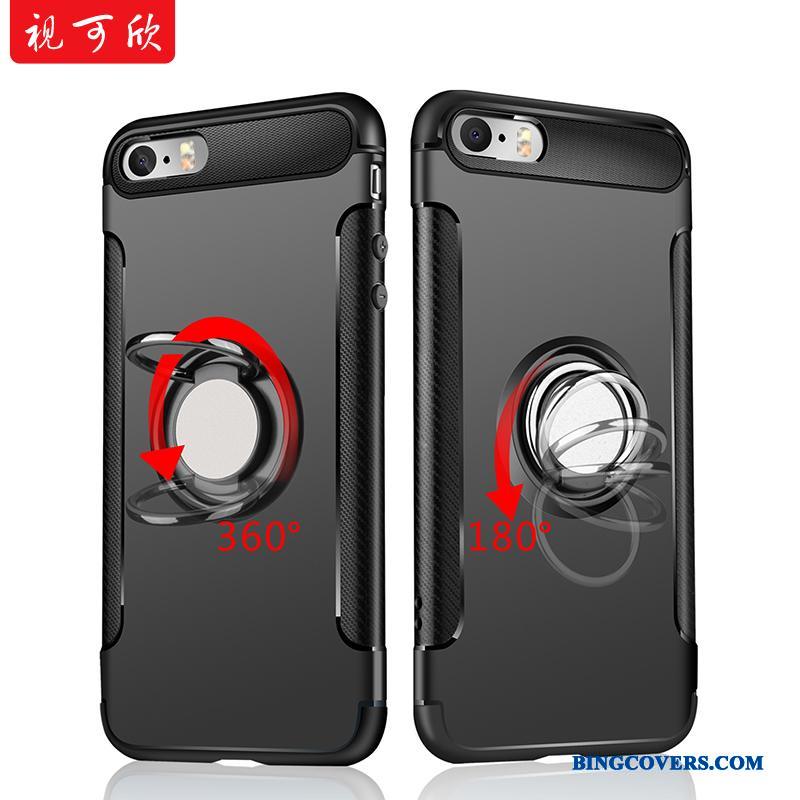 iPhone 5/5s Anti-fald Kreativ Cover Beskyttelse Telefon Etui Sort Trend
