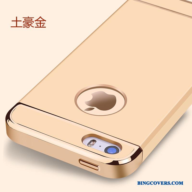 iPhone 5/5s Nubuck Anti-fald Trend Etui Alt Inklusive Beskyttelse Guld