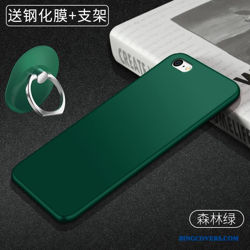 iPhone 5c Solid Farve Blød Telefon Etui Mørkegrøn Anti-fald Silikone Let Tynd