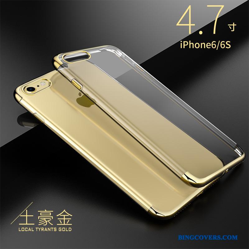 iPhone 6/6s Belægning Anti-fald Etui Alt Inklusive Blød Telefon Guld