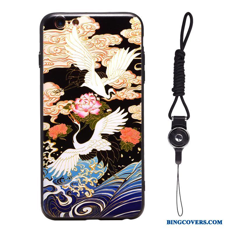 iPhone 6/6s Cherry Hængende Ornamenter Telefon Etui Vintage Havbølger Kunst Japansk