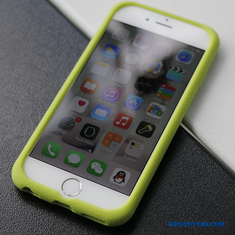 iPhone 6/6s Cover Etui Mobiltelefon Silikone Grøn Klud Blød