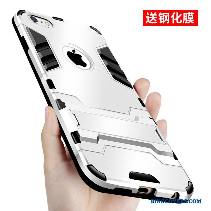 iPhone 6/6s Etui Alt Inklusive Cover Sølv Pu Beskyttelse Trend Silikone