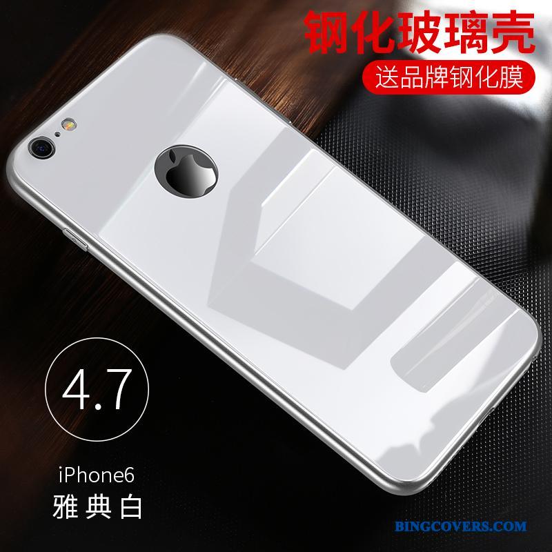 iPhone 6/6s Etui Trend Cover Alt Inklusive Silikone Hvid Glas Anti-fald