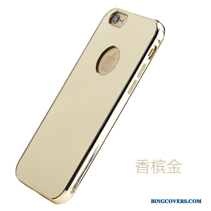 iPhone 6/6s Plus Guld Spejl Ramme Beskyttelse Af Personlighed Telefon Etui Kreativ