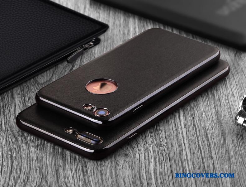iPhone 7 Alt Inklusive Sort Luksus Lædertaske Telefon Etui Kreativ Anti-fald