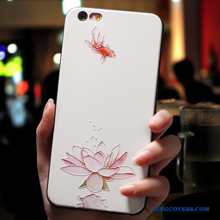 iPhone 7 Alt Inklusive Telefon Etui Kinesisk Stil Anti-fald Silikone Cover Hængende Ornamenter
