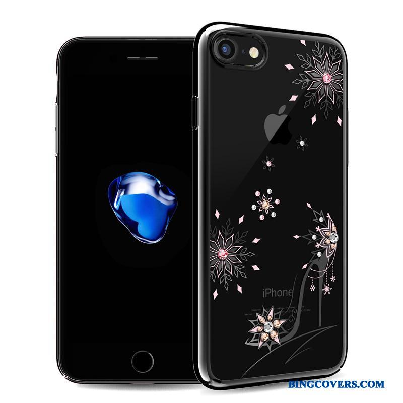 iPhone 7 Luksus Hård Guld Sort Telefon Etui Beskyttelse Anti-fald