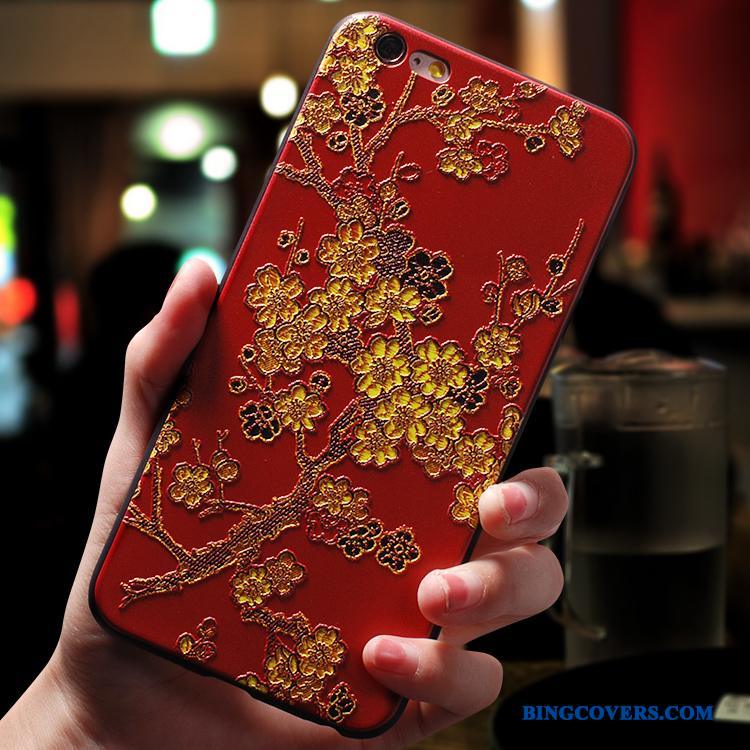 iPhone 7 Plus Etui Anti-fald Kreativ Silikone Af Personlighed Alt Inklusive Rød Cover