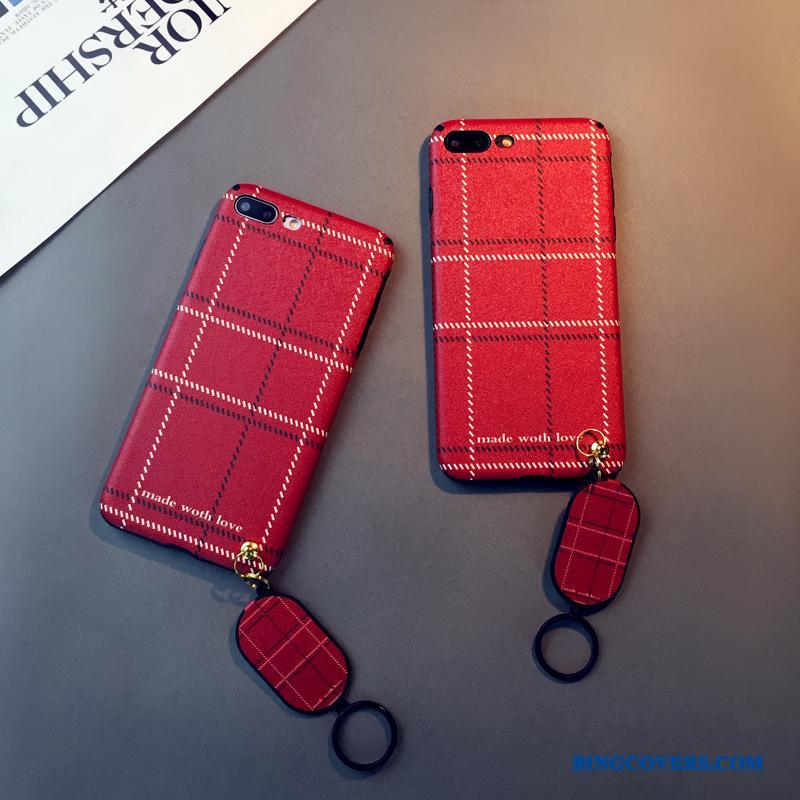 iPhone 7 Plus Rød Telefon Etui Silikone Vind Blød Britisk Af Personlighed