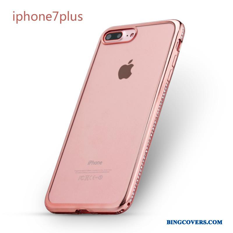 iPhone 7 Plus Strass Telefon Etui Silikone Ny Beskyttelse Anti-fald Cover