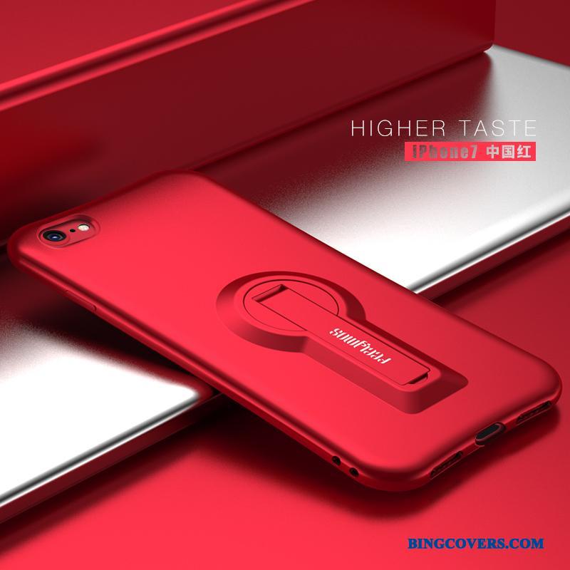 iPhone 7 Rød Support Af Personlighed Cover Telefon Etui Silikone Anti-fald