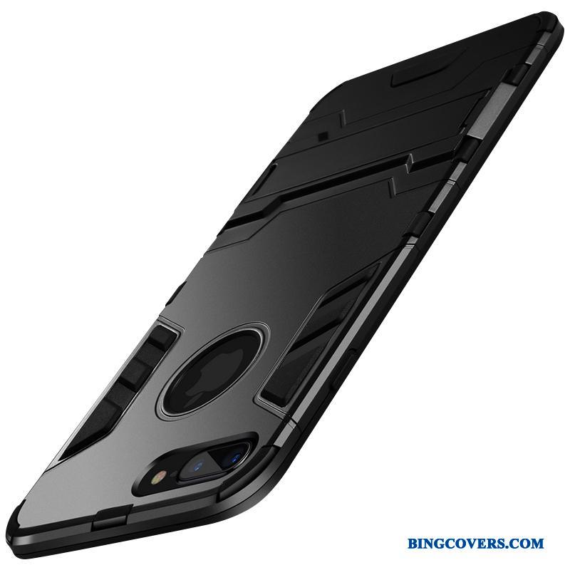 iPhone 8 Alt Inklusive Telefon Etui Trendy Silikone Sort Cover Af Personlighed