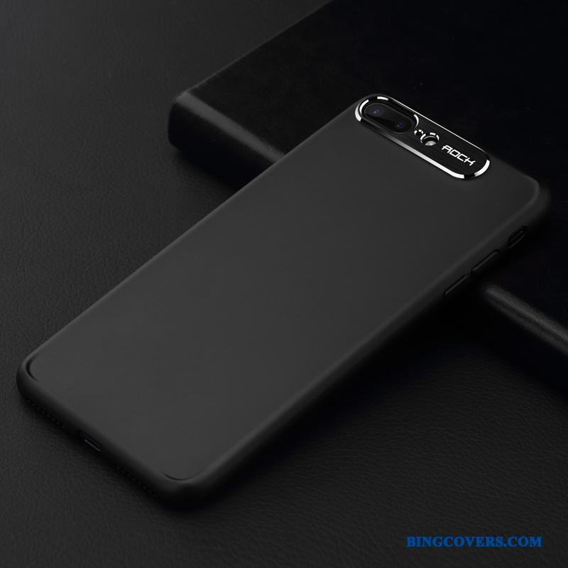 iPhone 8 Plus Ny Sort Silikone Trend Telefon Etui Tynd Cover