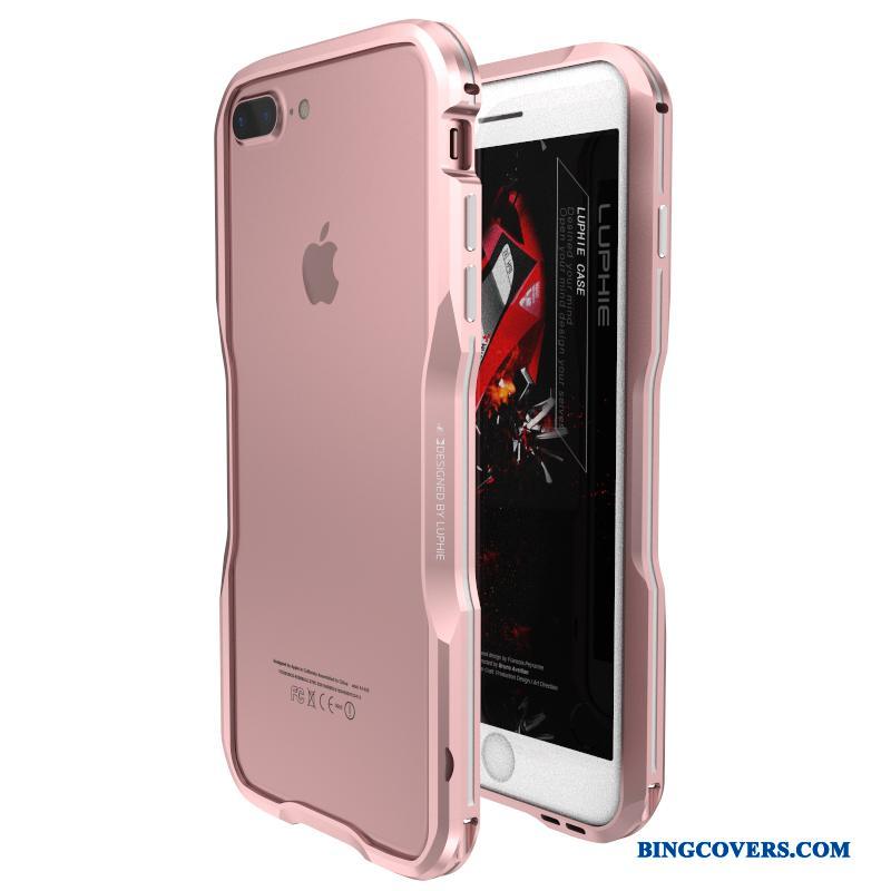 iPhone 8 Plus Ramme Telefon Etui Beskyttelse Cover Metal Anti-fald Ny
