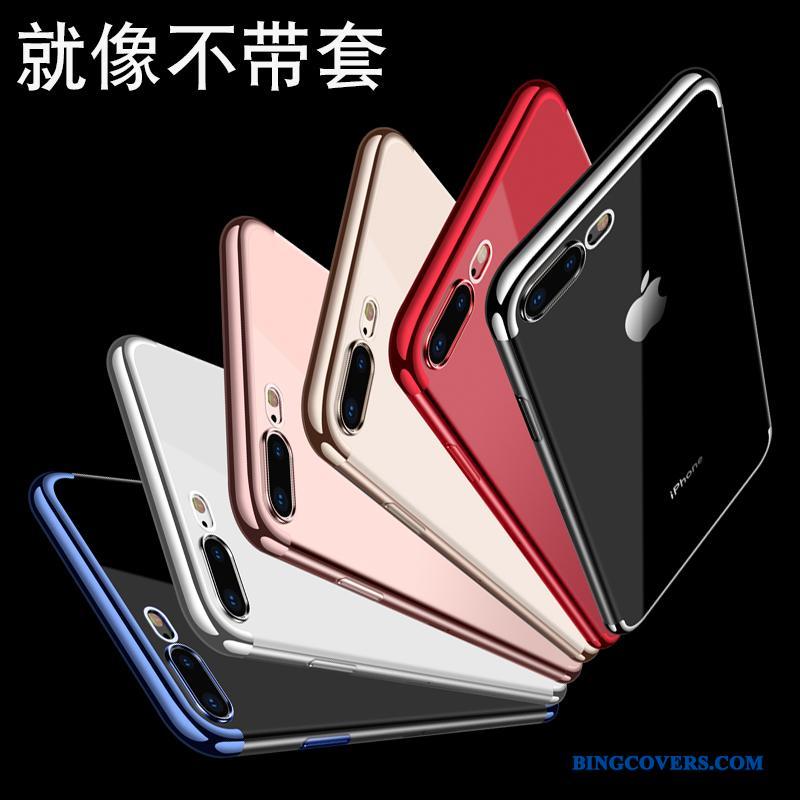iPhone 8 Plus Telefon Etui Gennemsigtig Alt Inklusive Silikone Blød Cover Tynd