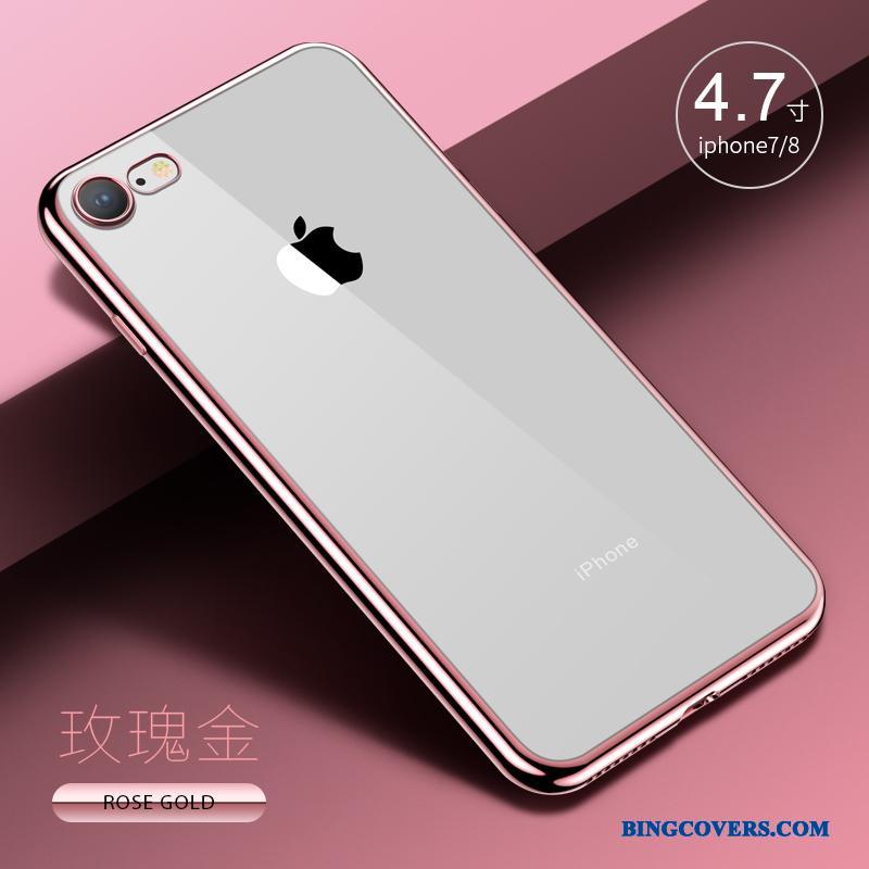 iPhone 8 Silikone Etui Alt Inklusive Cover Tynd Rosa Guld Telefon