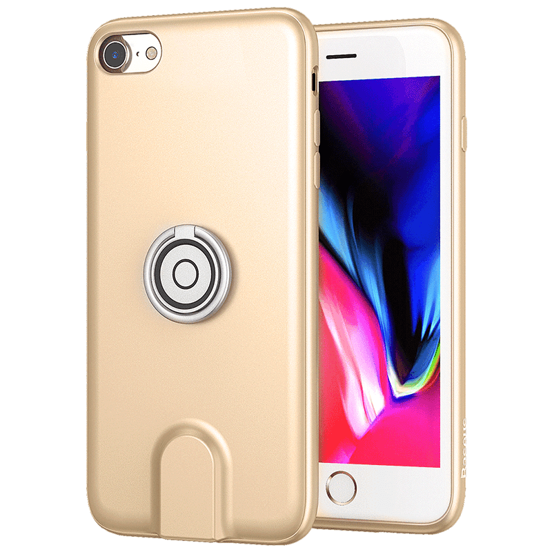 iPhone 8 Spænde Trend Guld Beskyttelse Support Ring Telefon Etui