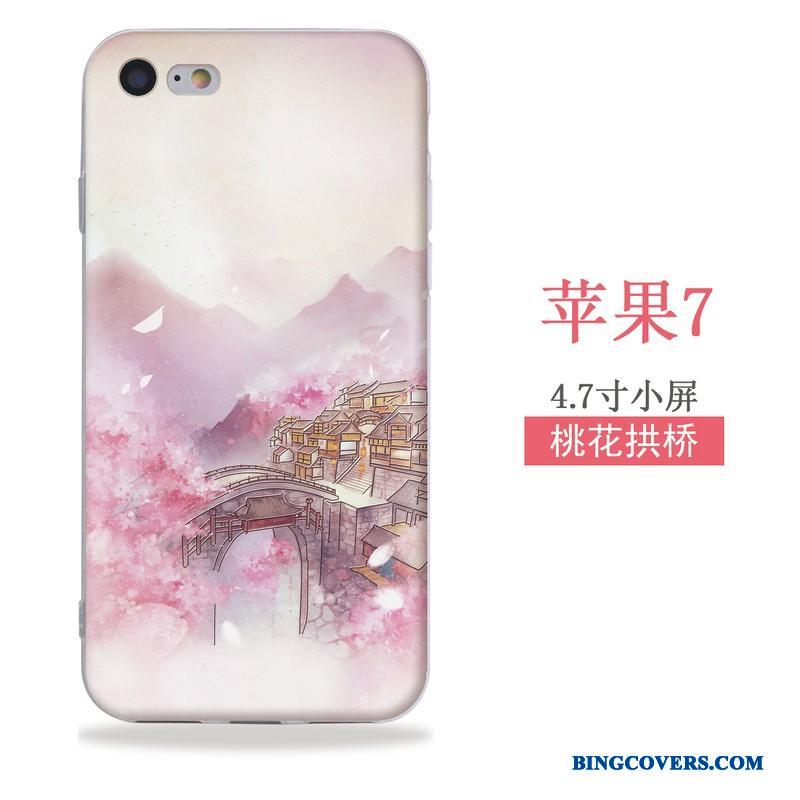 iPhone Se Relief Alt Inklusive Telefon Etui Hængende Ornamenter Vind Kinesisk Stil Silikone
