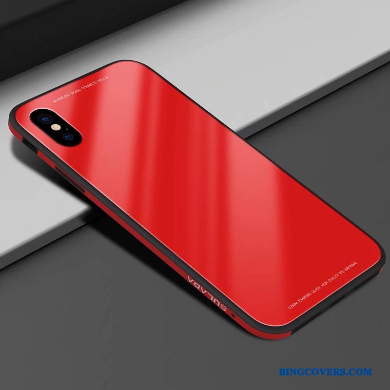iPhone X Blød Ny Rød Etui Telefon Lædertaske Silikone